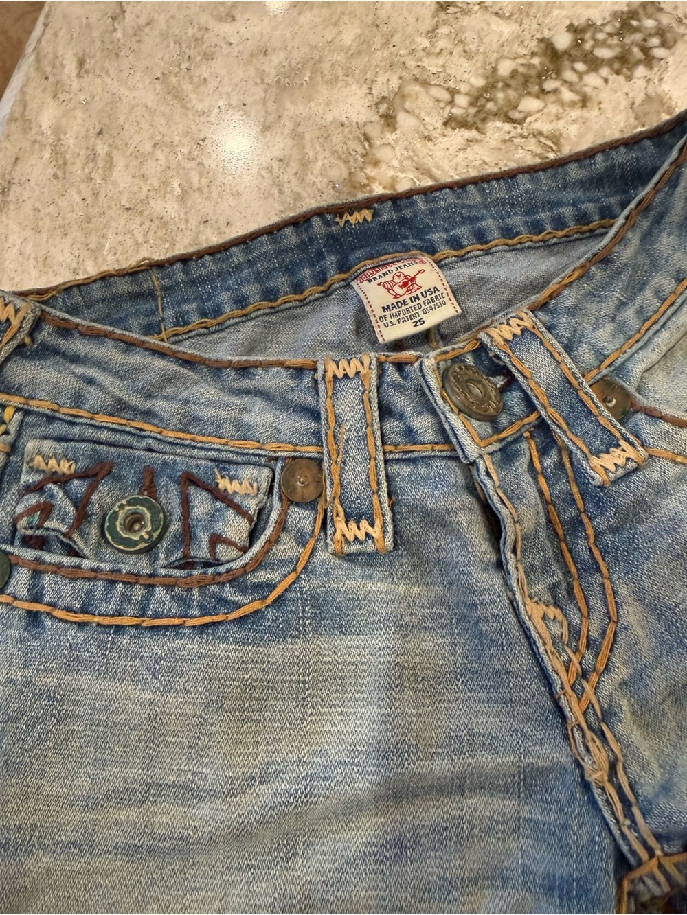 True Religion Light Blue Flared Women's Jeans - Picture 4 of 5